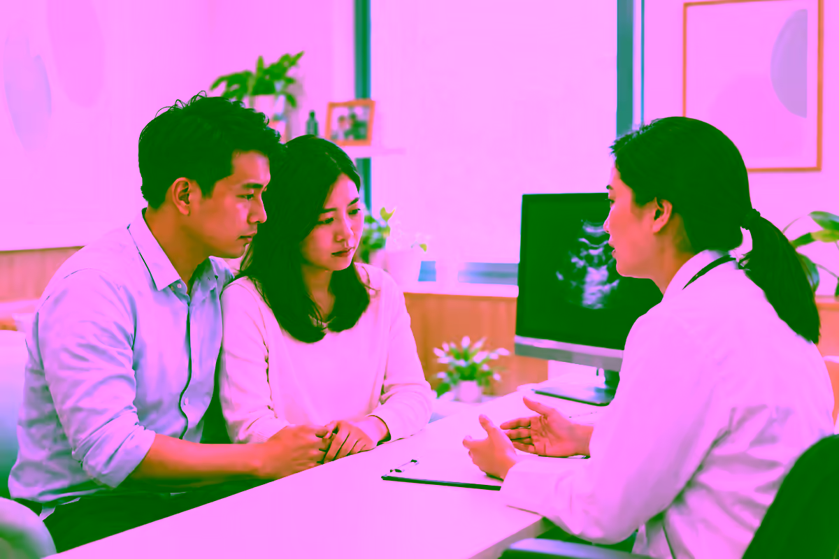 Bác sĩ sản khoa tư vấn riêng cho cặp vợ chồng trong thai kỳ