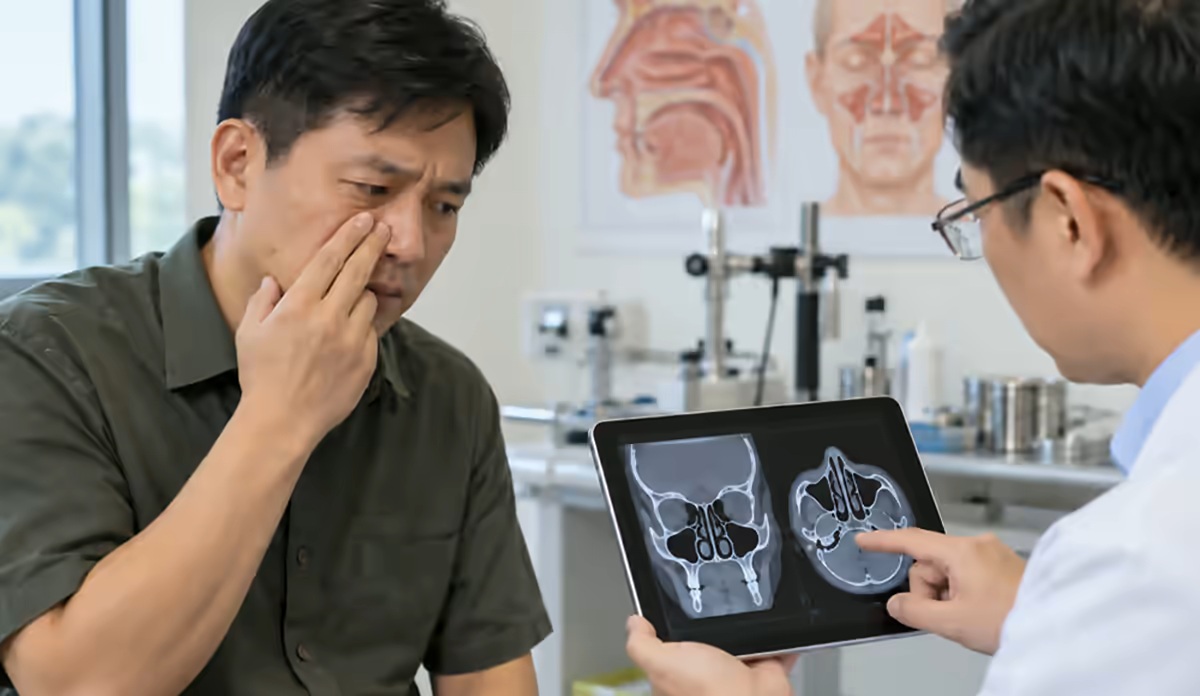 Người bệnh nghẹt mũi kéo dài được bác sĩ tai mũi họng tư vấn