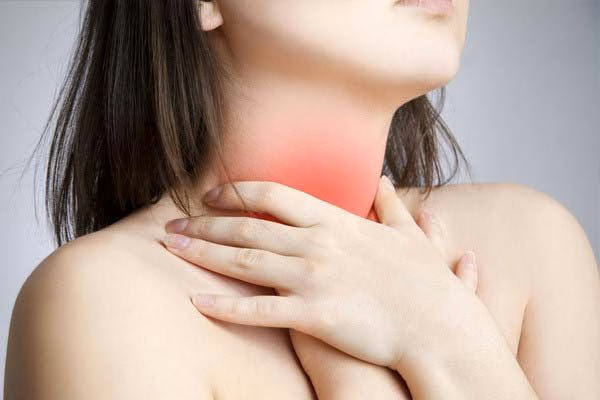 Minh họa vị trí giải phẫu thực quản và dạ dày mô tả cơ chế trào ngược acid gây ợ nóng