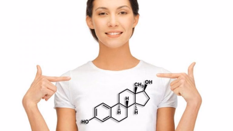 Sơ đồ minh họa cơ chế mất cân bằng nội tiết tố do tình trạng thừa estrogen trong cơ thể
