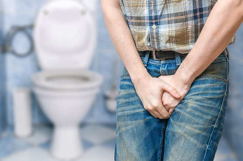 Hình ảnh mô phỏng tình trạng viêm túi tinh gây đau vùng chậu và rối loạn xuất tinh ở nam giới