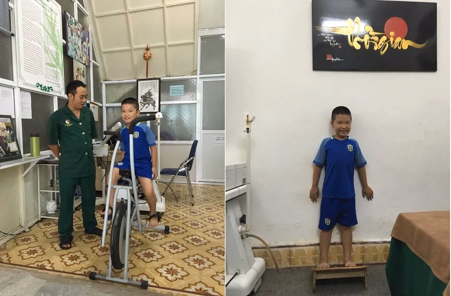 Bác sĩ thăm khám chức năng vận động và tư vấn di truyền cho trẻ nghi ngờ loạn dưỡng cơ Duchenne