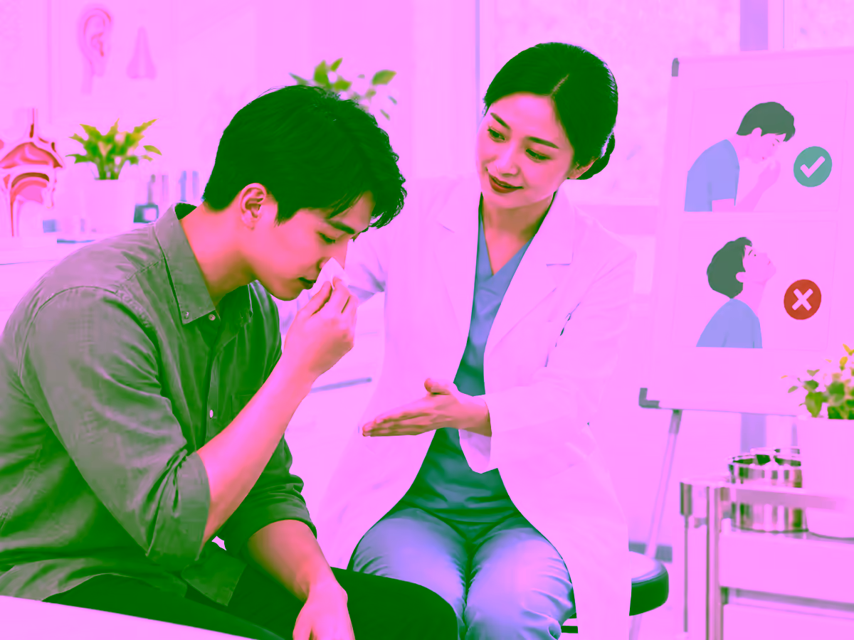 Bác sĩ hướng dẫn sơ cứu khi chảy máu cam