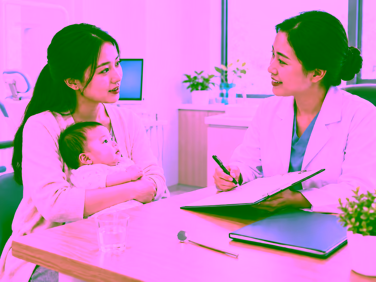 Nha sĩ tư vấn nhổ răng khôn cho phụ nữ đang cho con bú