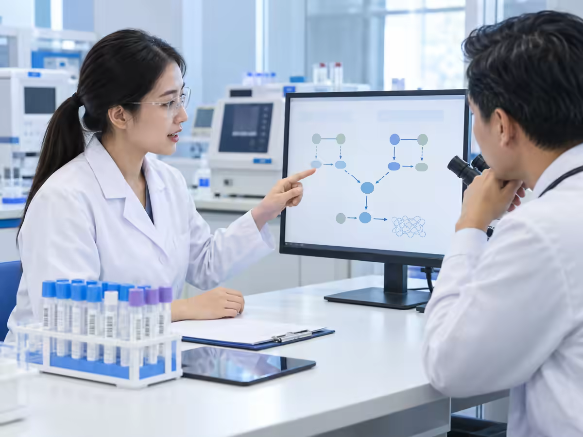 Nhân viên xét nghiệm giải thích cơ chế đông máu và các xét nghiệm liên quan