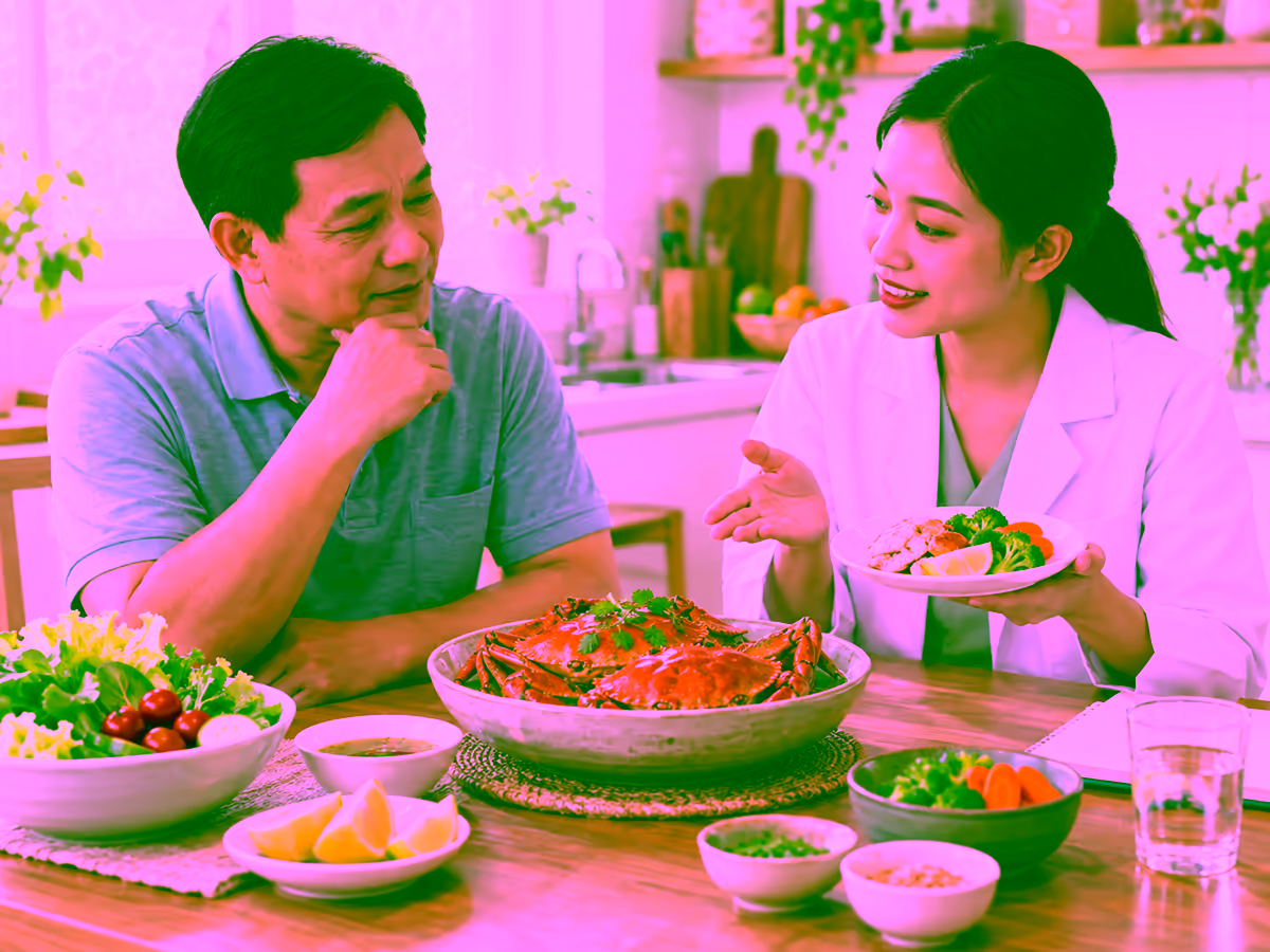 Người bệnh tiểu đường được tư vấn ăn cua và cách chế biến