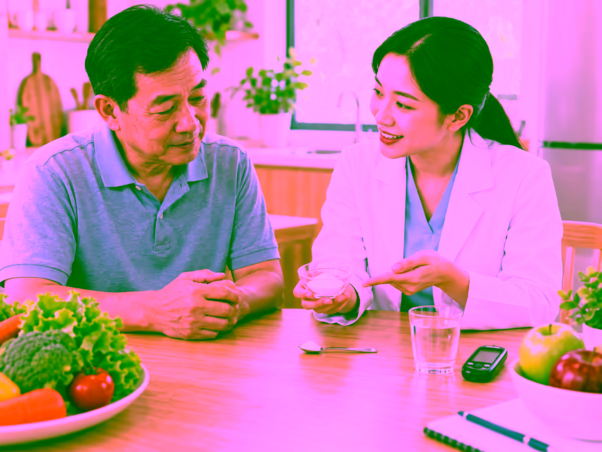Người bệnh tiểu đường được tư vấn cách dùng đường hợp lý