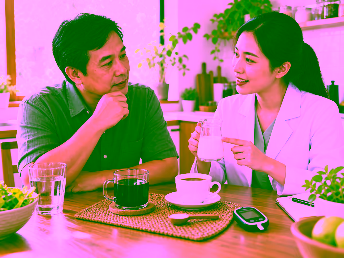 Người bệnh tiểu đường được tư vấn cách uống cà phê sữa