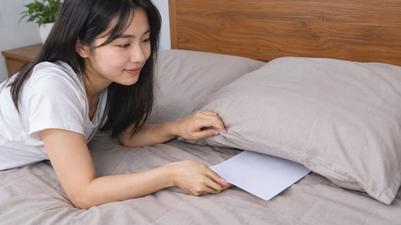 Chiếc gối ngủ nâng đỡ đầu và cổ ở tư thế tự nhiên giúp hạn chế đau mỏi cổ