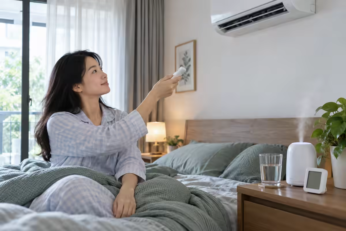 Điều hòa không bị khô – người dùng điều chỉnh độ ẩm và uống đủ nước trong phòng máy lạnh