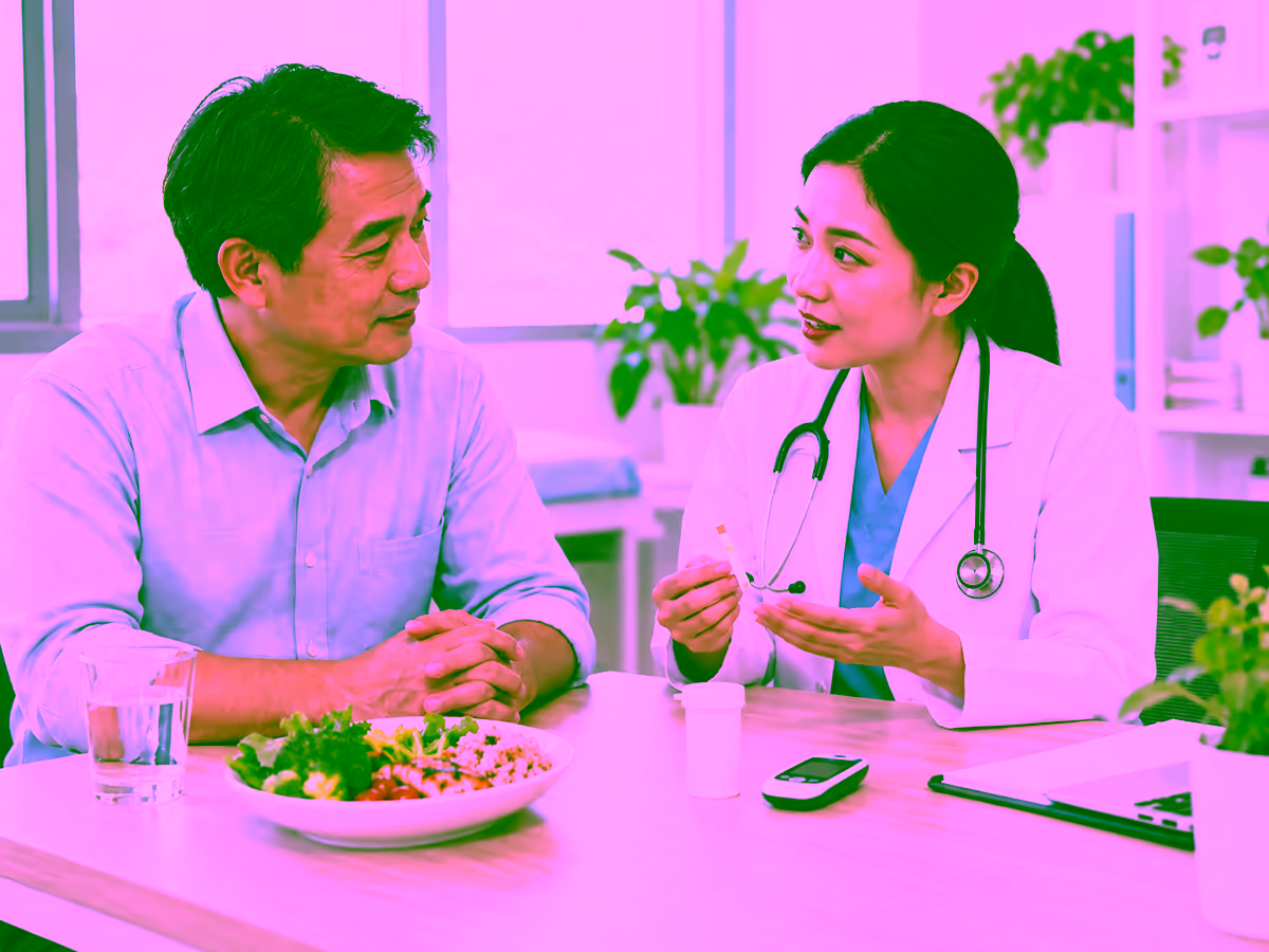 Bác sĩ hướng dẫn theo dõi đường trong nước tiểu an toàn