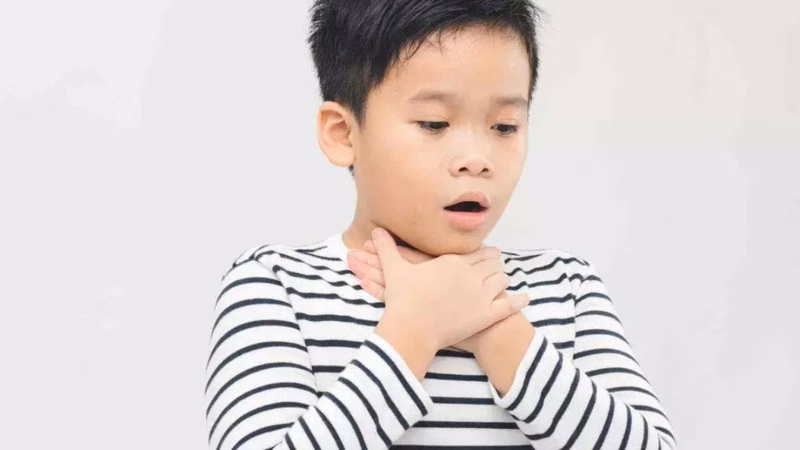Mô tả biểu hiện của người bị hóc dị vật gây khó thở cấp tính