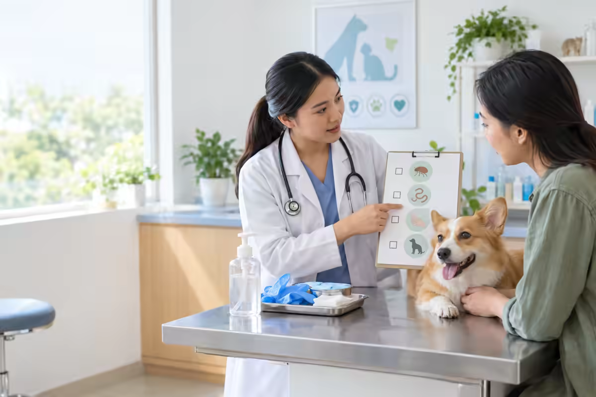 Bác sĩ thú y hướng dẫn phòng ký sinh trùng từ chó sang người