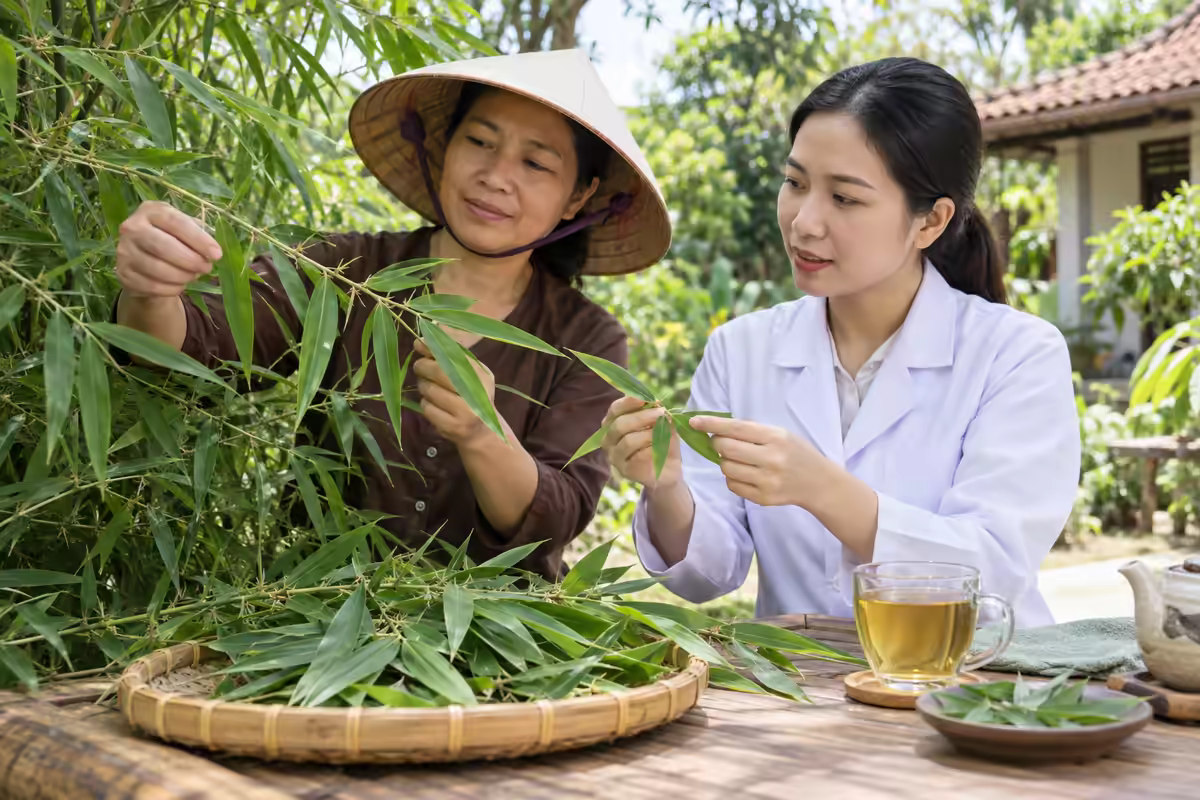 Lá tre gai – người dùng nhận diện thảo dược và được tư vấn cách dùng an toàn