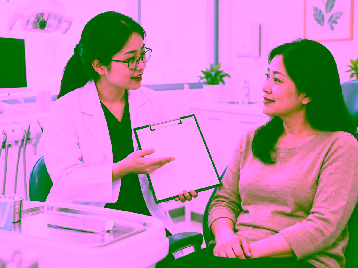 Nha sĩ tư vấn chăm sóc lichen phẳng ở miệng