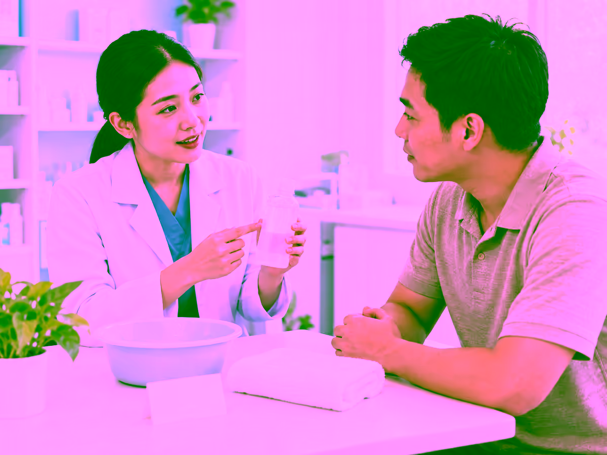 Dược sĩ tư vấn chăm sóc da khi bị nấm