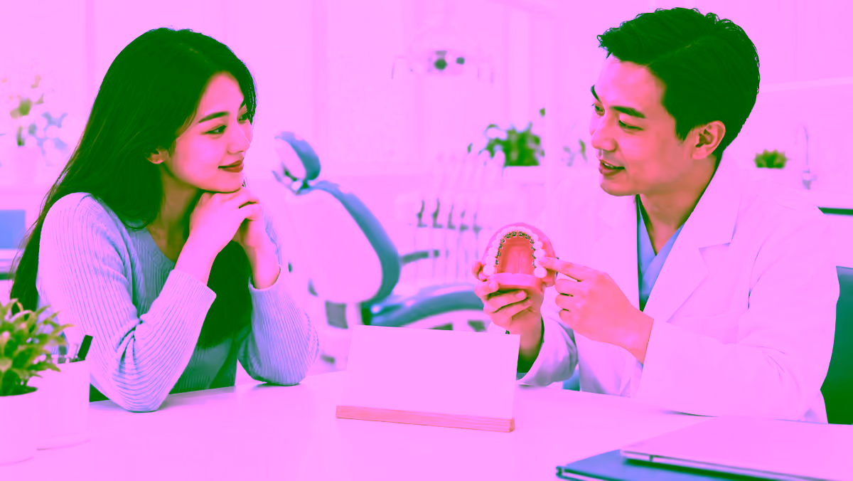 Nha sĩ tư vấn niềng răng mặt trong