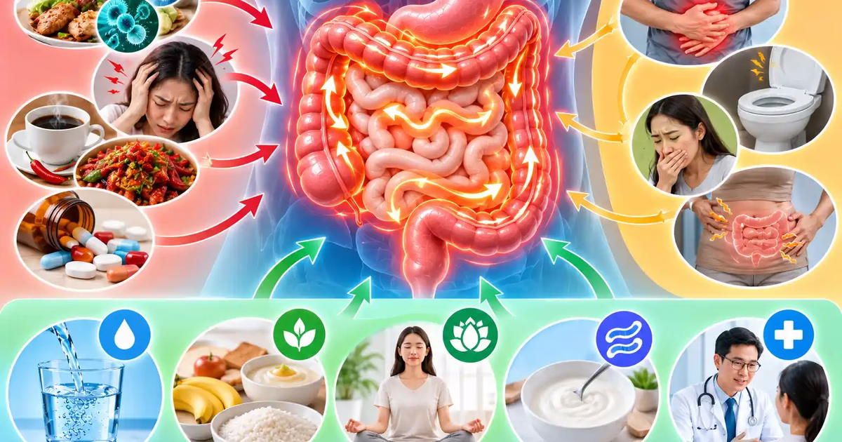 Tăng nhu động ruột: Nguyên nhân, biểu hiện và cách xử trí