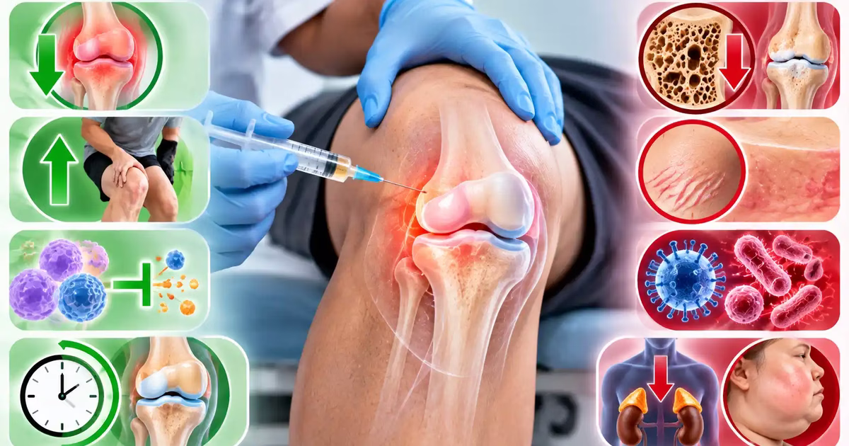 Tác dụng của tiêm cortisone cùng ưu điểm và hạn chế khi điều trị