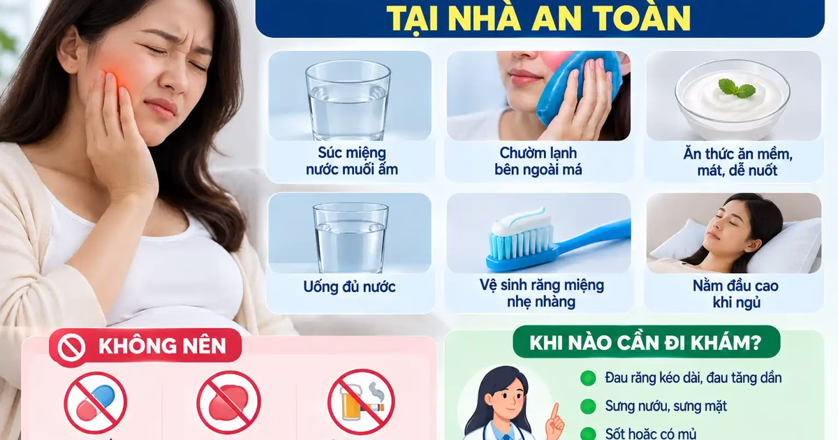 Cách giảm đau răng cho bà bầu tại nhà an toàn và