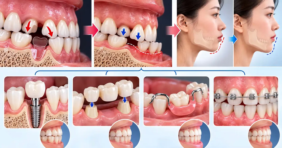 Mất răng gây móm và các phương pháp khắc phục