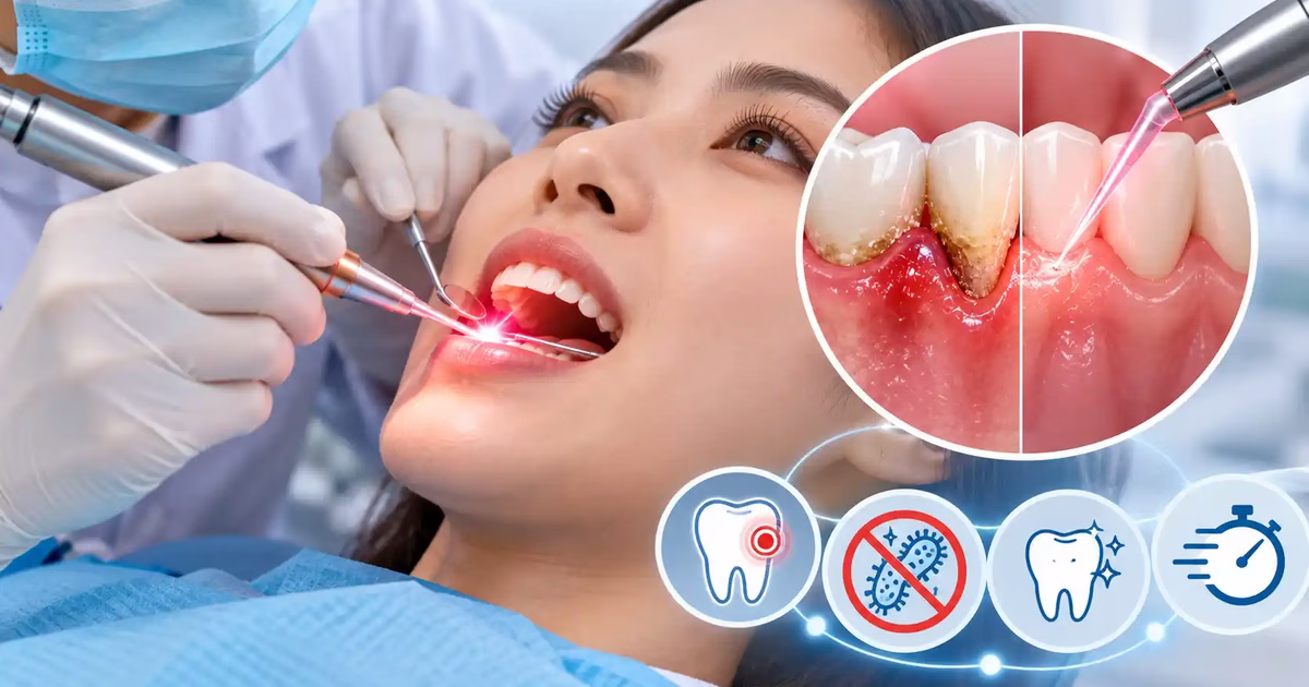 Điều trị viêm nha chu bằng laser: Ưu điểm và những điều cần lưu ý