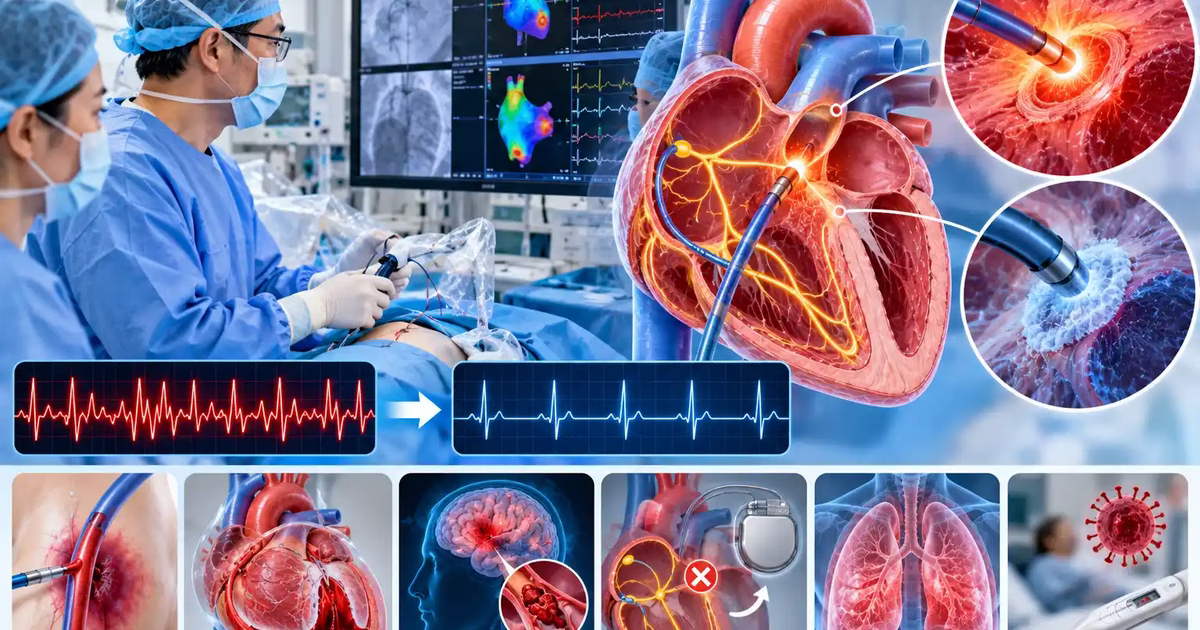 Đốt điện tim là gì và những rủi ro có thể gặp phải