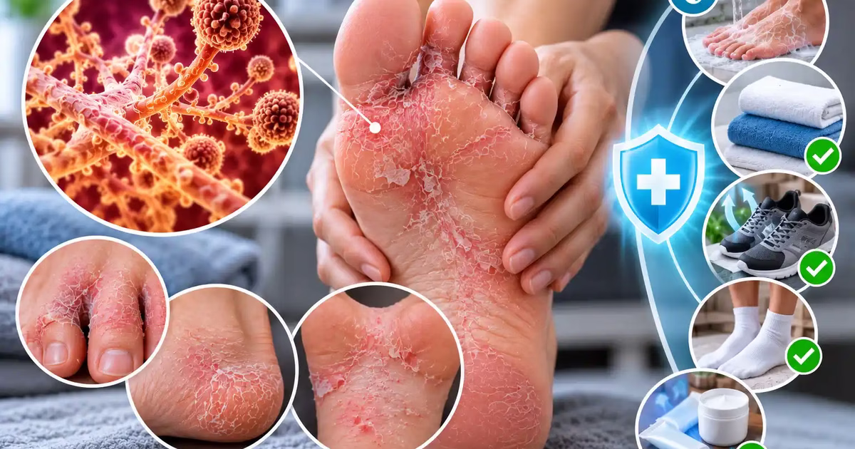 Nấm bàn chân: Nguyên nhân, biểu hiện và phương pháp chăm sóc
