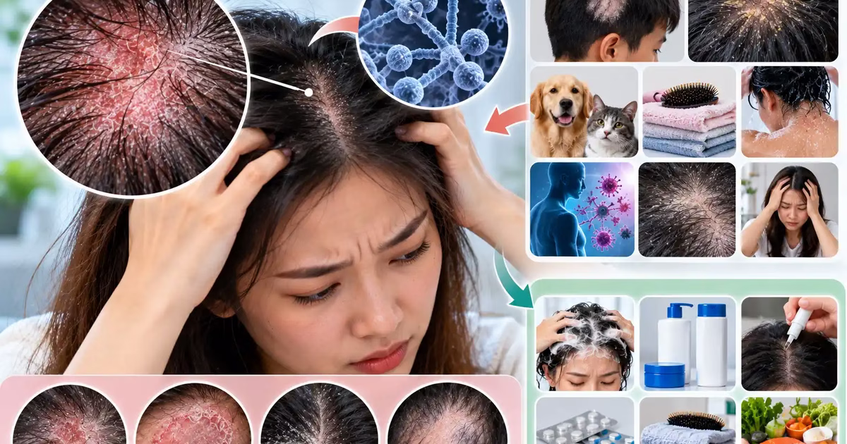 Nguyên nhân gây nấm da đầu và phương pháp xử trí