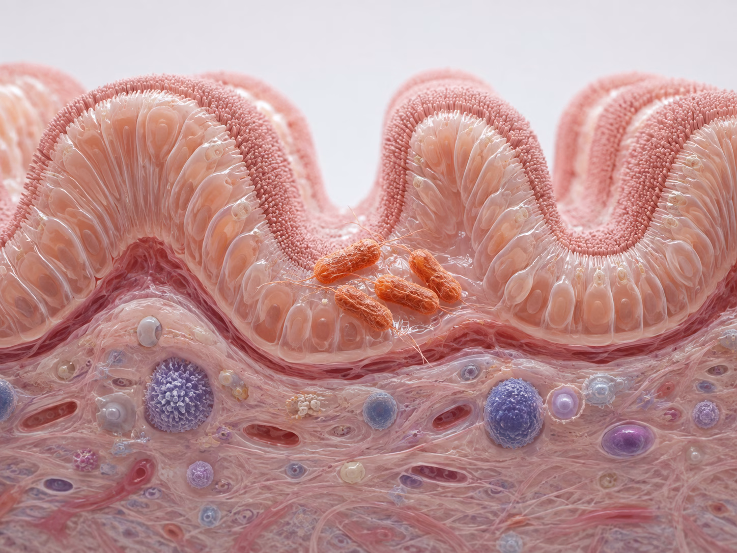 Mô hình niêm mạc ruột 3D chân thực với vi khuẩn Salmonella