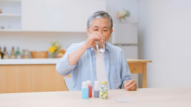 Sử dụng hộp chia thuốc theo ngày giúp nhắc nhở uống thuốc huyết áp đều đặn