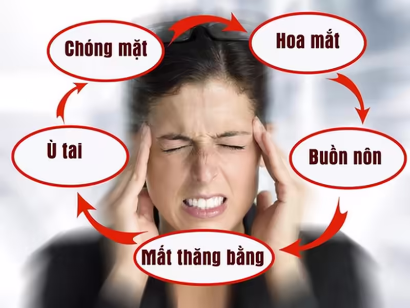 Người bệnh chóng mặt, hoa mắt, ù tai và mất thăng bằng