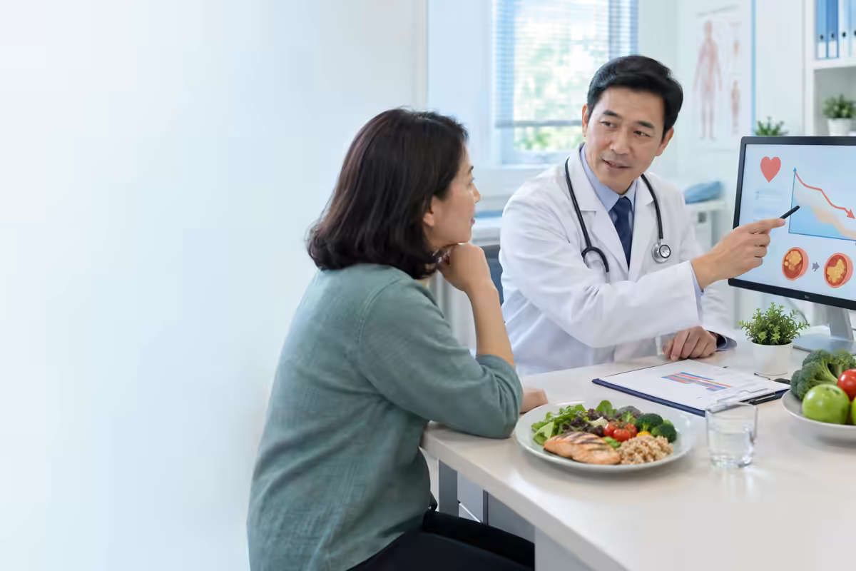 Bác sĩ tư vấn rối loạn mỡ máu và chế độ ăn bảo vệ tim mạch