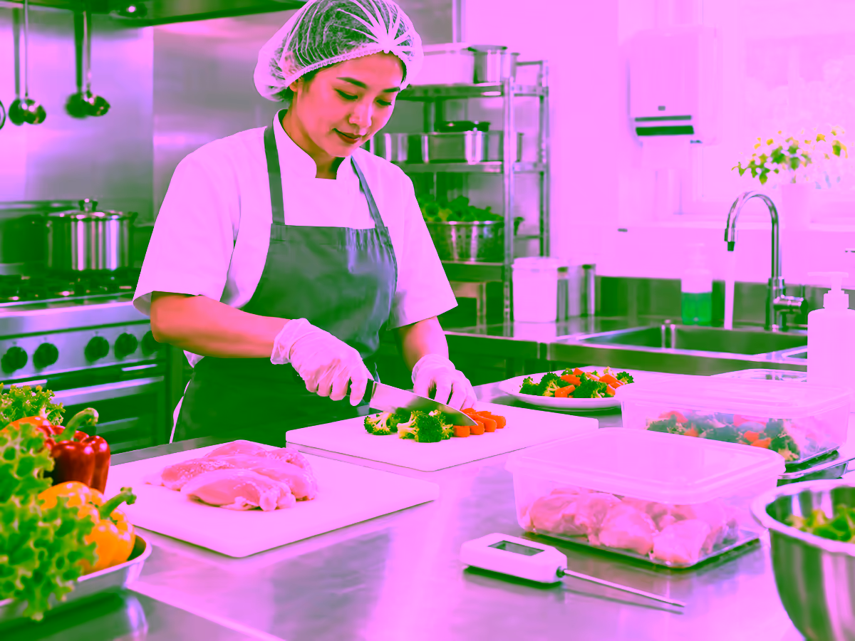 Người chế biến thực phẩm thực hiện vệ sinh phòng Salmonella