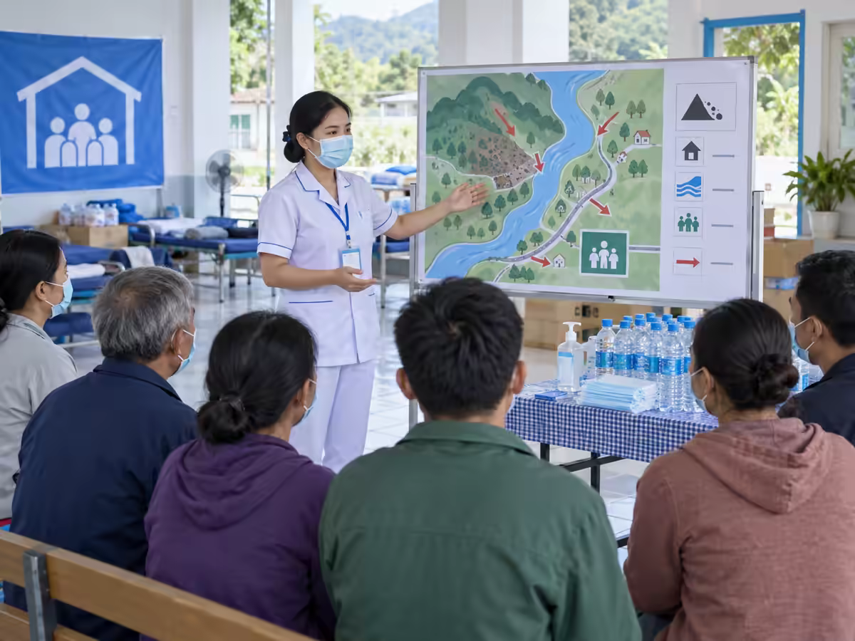 Chuyên gia y tế tư vấn ảnh hưởng sức khỏe của sạt lở đất