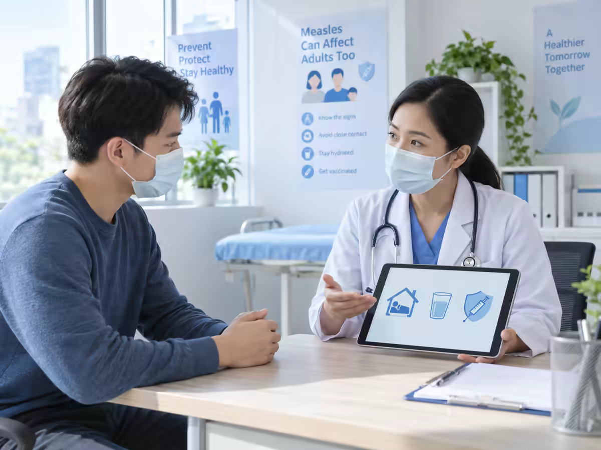 Bác sĩ tư vấn triệu chứng sởi ở người lớn và cách chăm sóc