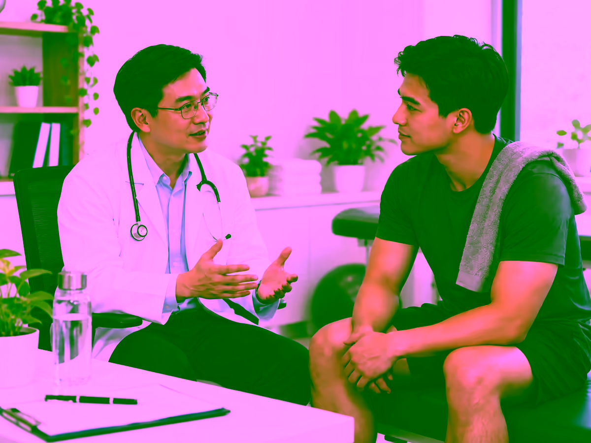 Bác sĩ tư vấn sức khỏe nam giới sau khi tập gym