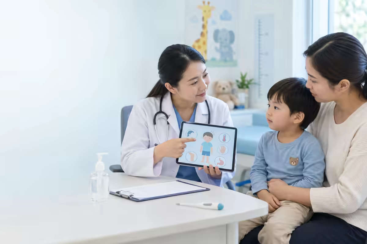 Bác sĩ nhi hướng dẫn cha mẹ theo dõi dấu hiệu tay chân miệng cấp độ 2
