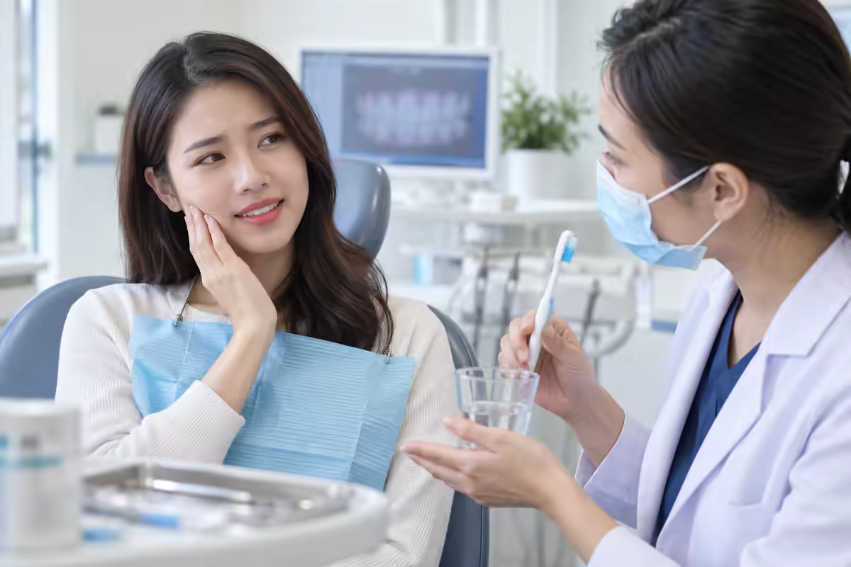 Tẩy trắng răng bị ê buốt – người bệnh được nha sĩ hướng dẫn giảm nhạy cảm răng
