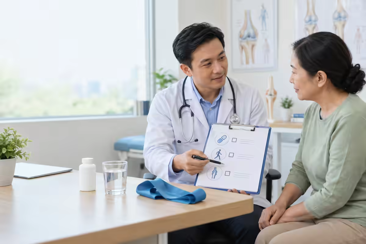 Bác sĩ tư vấn điều trị nội khoa thoái hóa khớp và vận động an toàn