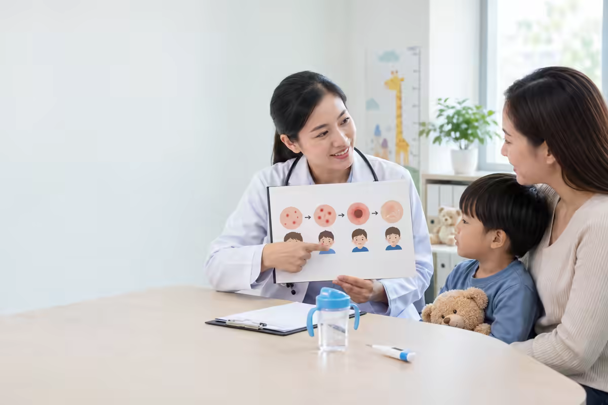 Bác sĩ nhi giải thích các giai đoạn diễn tiến của bệnh thủy đậu