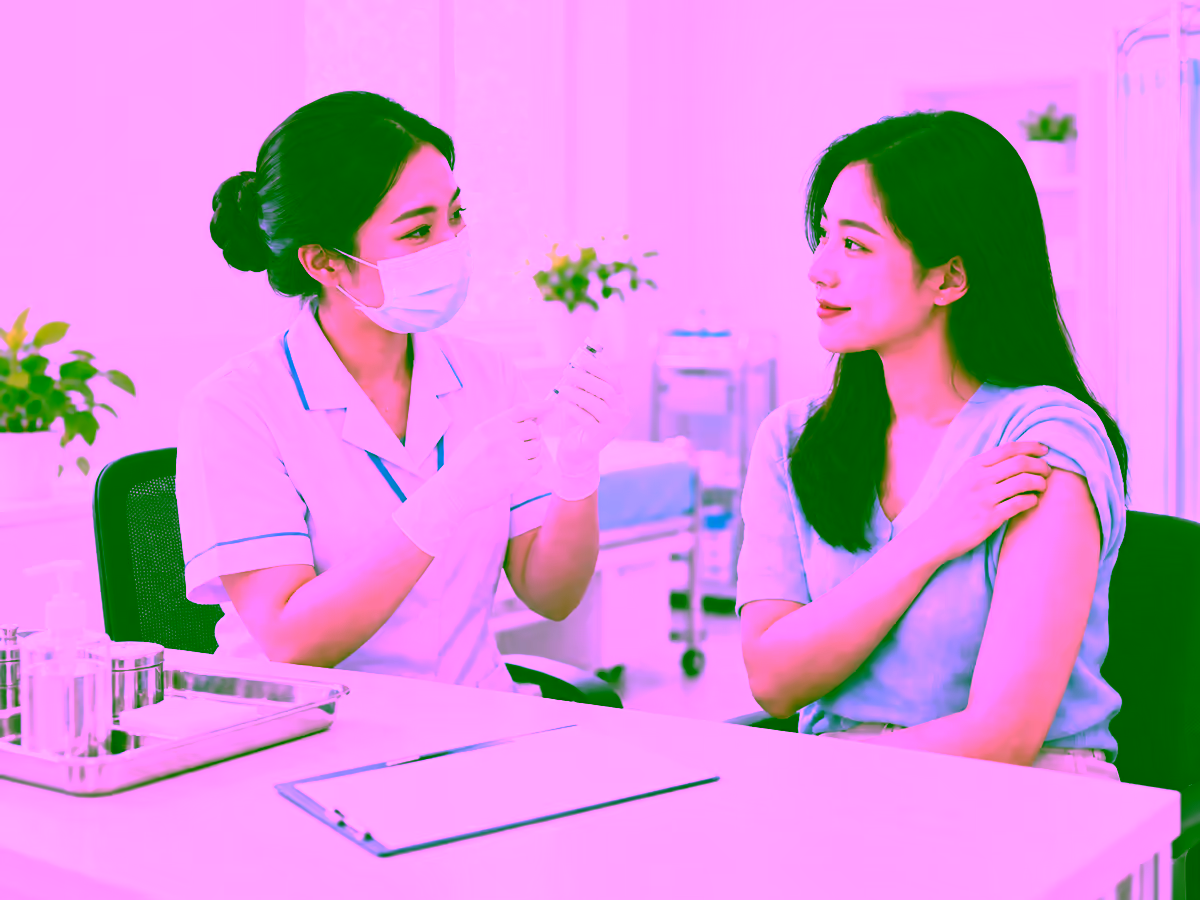 Nhân viên y tế tư vấn tiêm vắc xin Gardasil