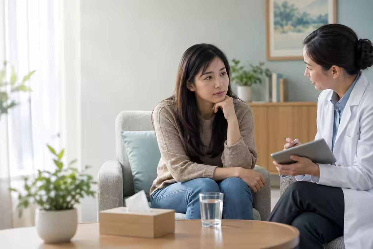 Người bệnh trầm cảm được chuyên gia tâm lý lắng nghe và xây dựng kế hoạch hỗ trợ