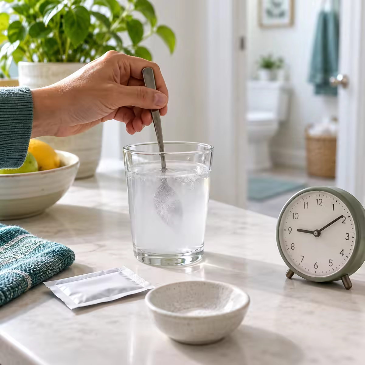 Uống Golistin Soda bao lâu thì đi ngoài – pha thuốc và theo dõi thời gian