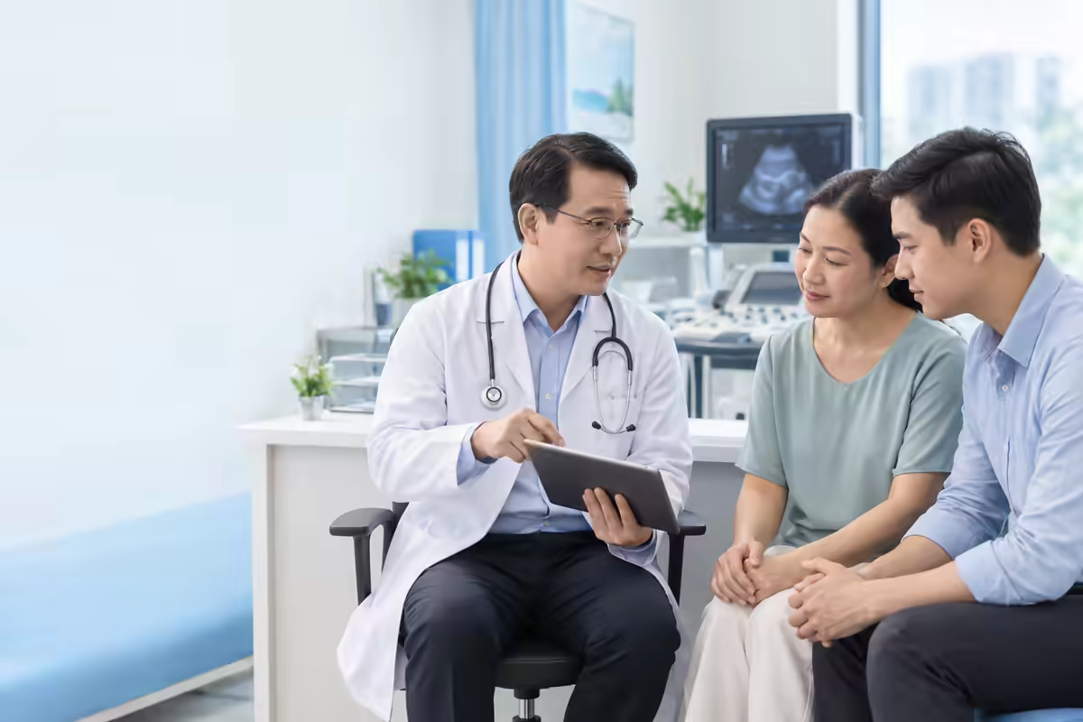 Người bệnh viêm gan tự miễn cùng gia đình được bác sĩ tư vấn theo dõi lâu dài
