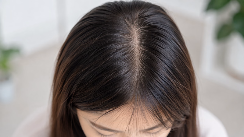 Kiểm tra tình trạng tóc mỏng và rụng tóc nhiều trên da đầu