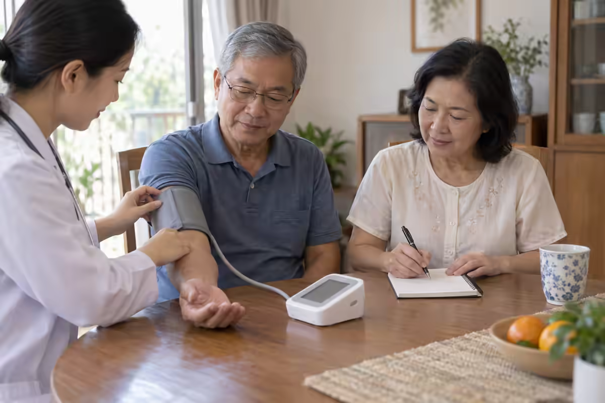 Ý nghĩa chỉ số huyết áp – người cao tuổi đo đúng tư thế và ghi kết quả tại nhà