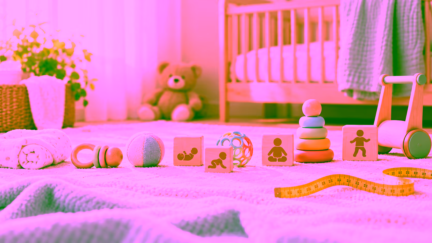 Minh hoạ các cột mốc phát triển của trẻ sơ sinh