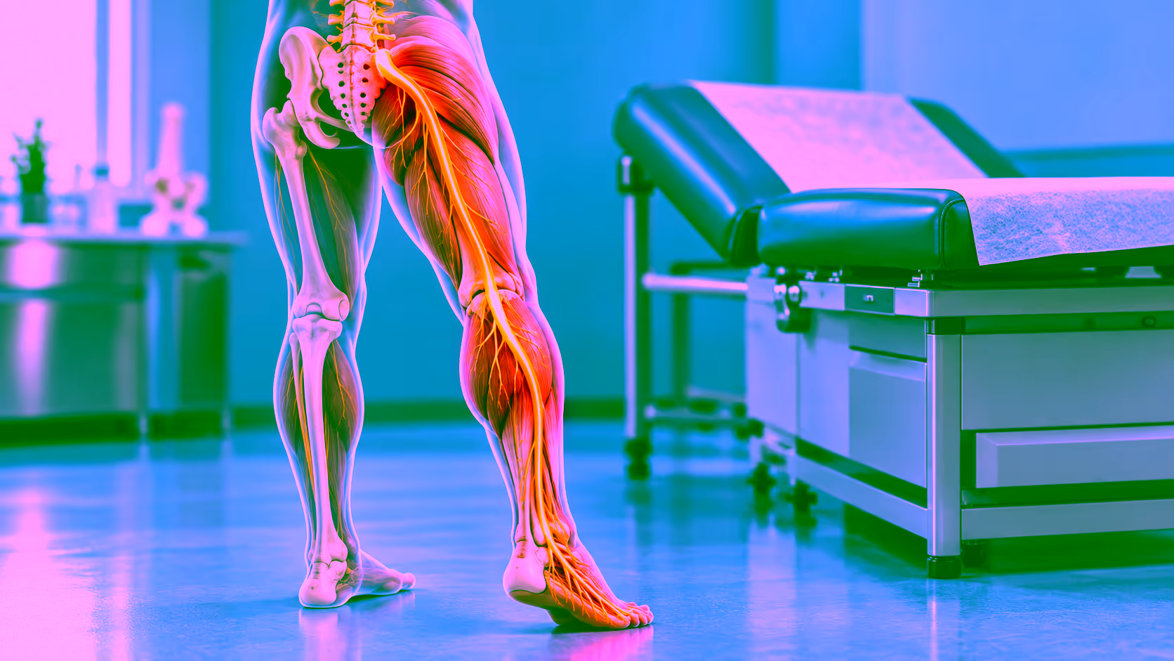 Minh hoạ đau theo đường thần kinh tọa