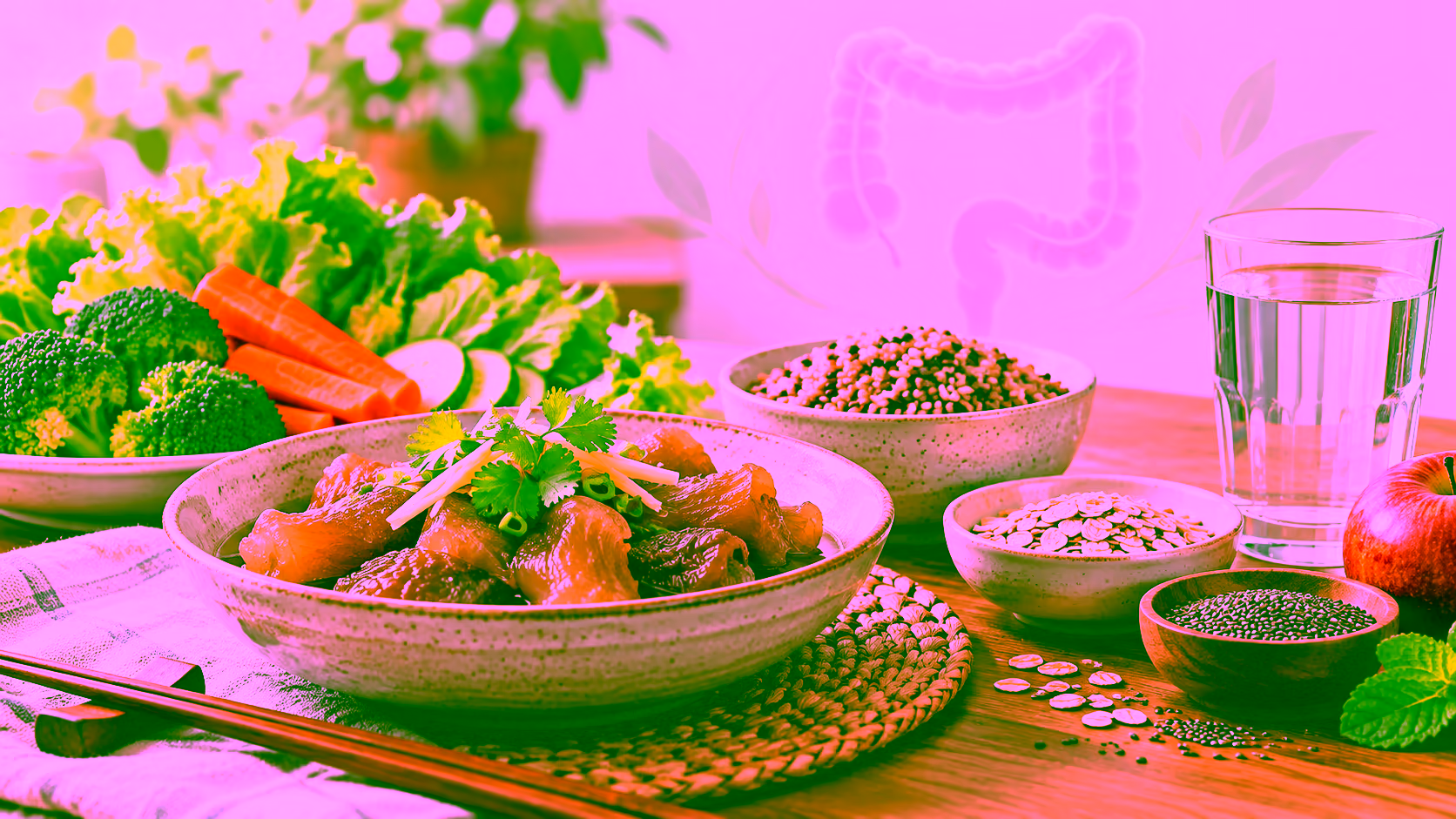 Minh hoạ gân bò và chế độ ăn khi bị trĩ